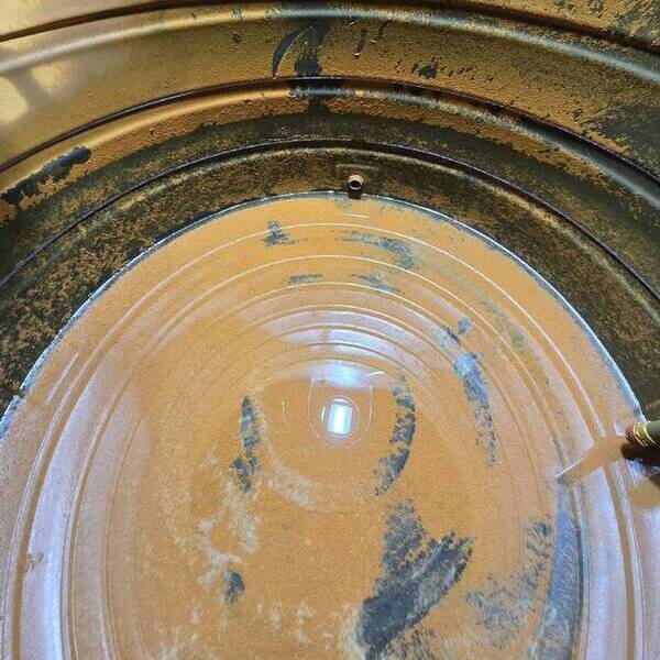 Plastic Tank Before Cleaning